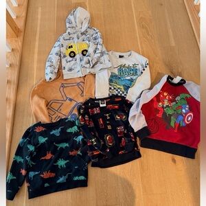 Set of 6 - boys sweatshirts collection